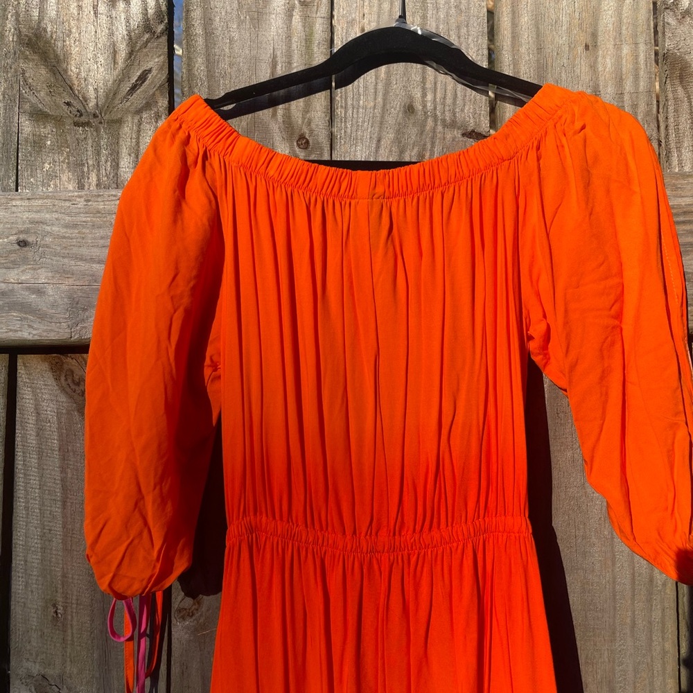 Linea Donatella Orange and Pink Women's Dress Size M - Picture 12 of 12